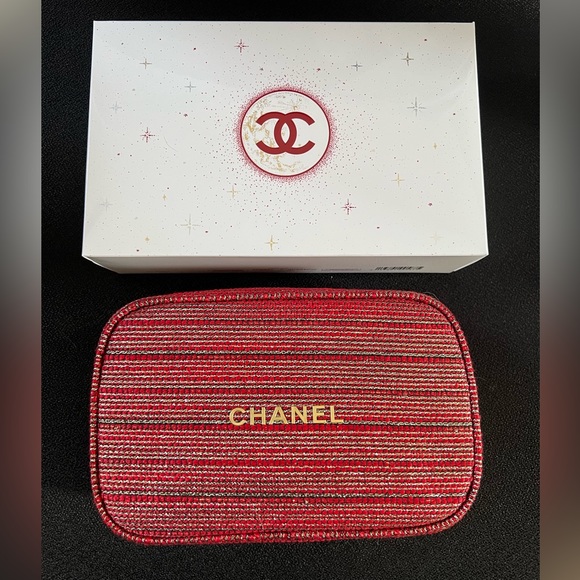 CHANEL Handbags - Brand new CHANEL 2022 Holiday Cosmetic Bag